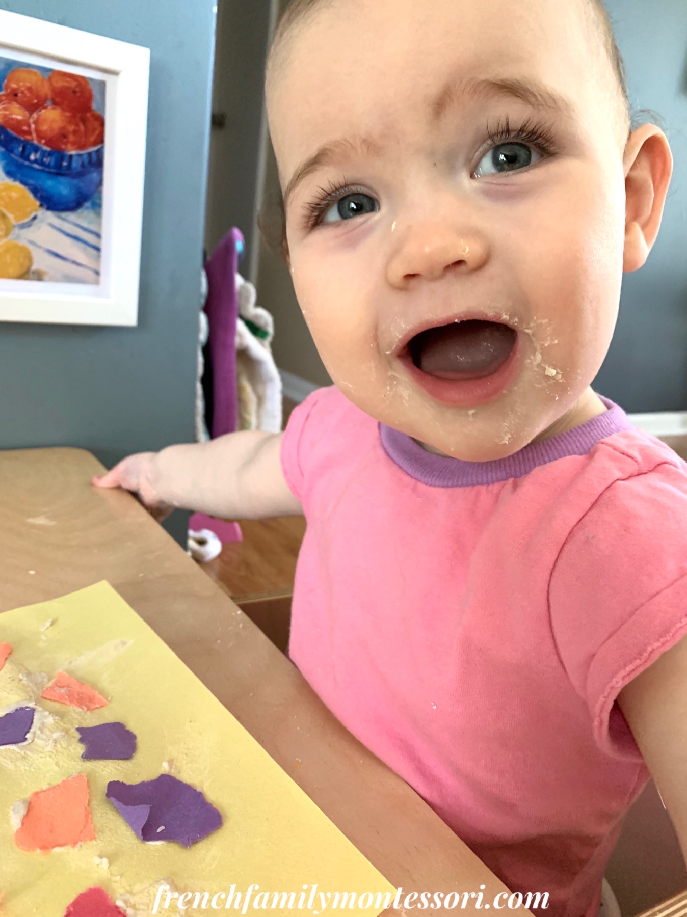 RIPPING PAPER AND HOMEMADE GLUE ACTIVITY French Family Montessori