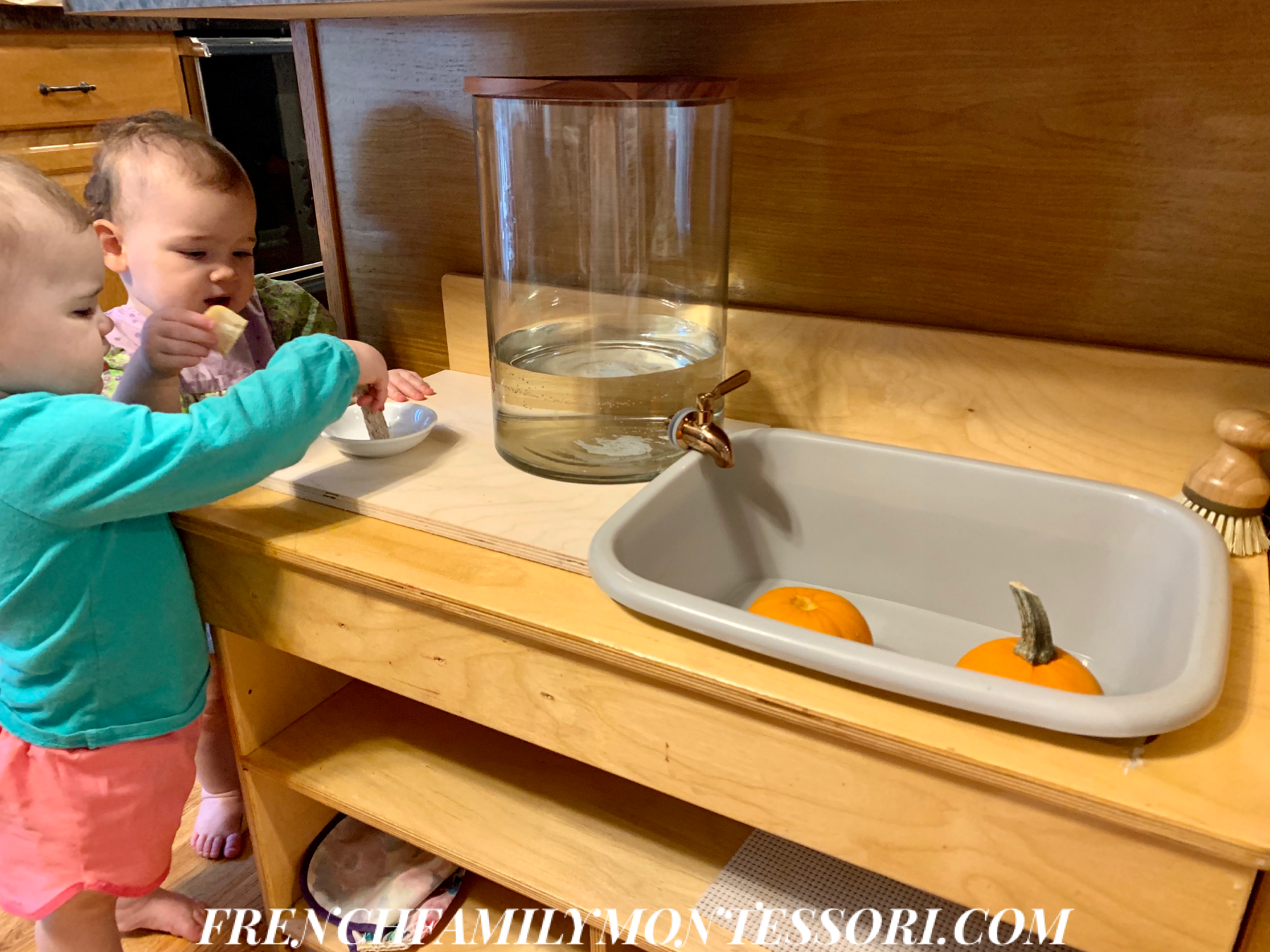 FALL THEME TODDLER ACTIVITIES: WASHING PUMPKINS – French Family Montessori