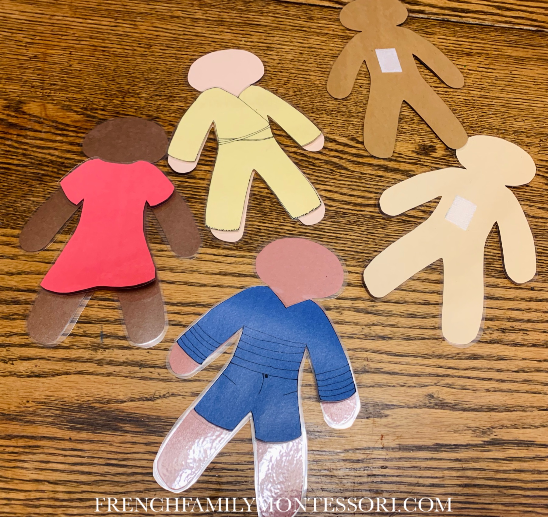 “PAPER DOLLS” TODDLER EDITION (FREE TEMPLATE) – French Family Montessori