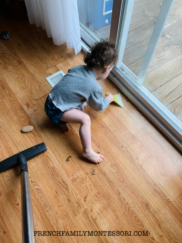 MONTESSORI TODDLER SWEEPING French Family Montessori