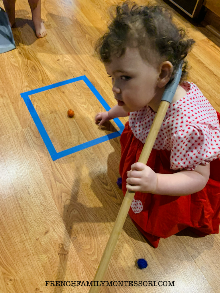 MONTESSORI TODDLER SWEEPING French Family Montessori