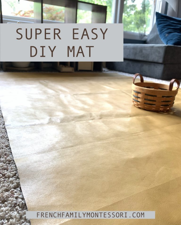 SUPER EASY DIY MAT French Family Montessori
